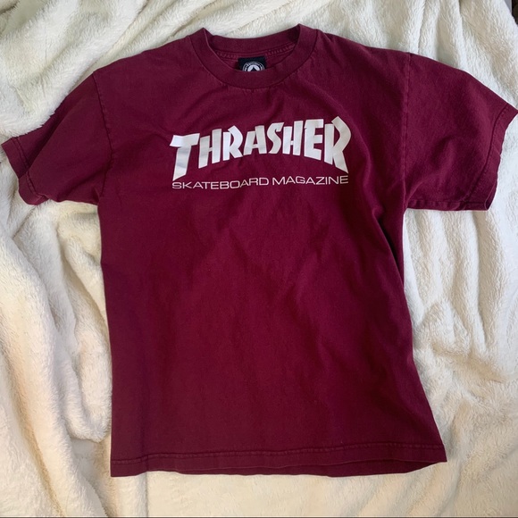 Burgundy Thrasher Tee - Picture 1 of 2